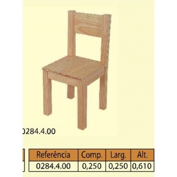 Cadeira com costa 4 patas quadradas grossas - Cadeiras - Casa do Pinho - Loja Online - Móveis - Pinho de Alta Qualidade