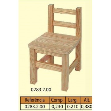 Cadeira criança nº1 - Cadeiras - Casa do Pinho - Loja Online - Móveis - Pinho de Alta Qualidade