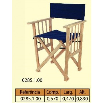 Cadeira lona realizador - Cadeiras - Casa do Pinho - Loja Online - Móveis - Pinho de Alta Qualidade