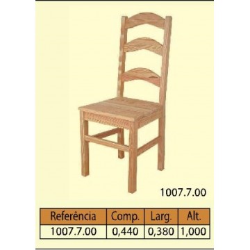 Cadeira tampo maciço 3 tab. curva - Cadeiras - Casa do Pinho - Loja Online - Móveis - Pinho de Alta Qualidade