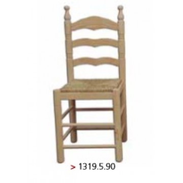 Cadeira torneada alta modelo espanhol com assento de ráfia. - Cadeiras - Casa do Pinho - Loja Online - Móveis - Pinho de Alta Qualidade