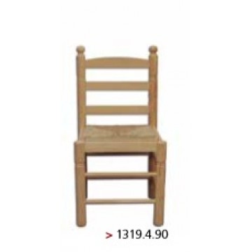 Cadeira média  torneada modelo espanhol com assento de ráfia   - Cadeiras - Casa do Pinho - Loja Online - Móveis - Pinho de Alta Qualidade