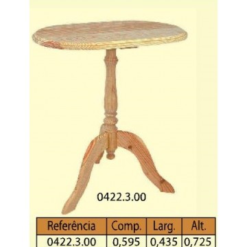 Mesa oval com pé de galo em pinho - Utilidades - Casa do Pinho - Loja Online - Móveis - Pinho de Alta Qualidade
