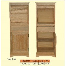 Móvel 1 porta de persiana 1 porta de madeira 1 gaveta