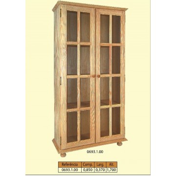 estante com 2 portas para vidro - Vitrinas - Casa do Pinho - Loja Online - Móveis - Pinho de Alta Qualidade